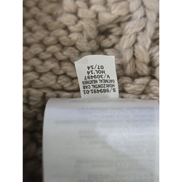 Gap Wool Blend Cable Knit Cowl Neck Warmer Beige - Picture 5 of 7